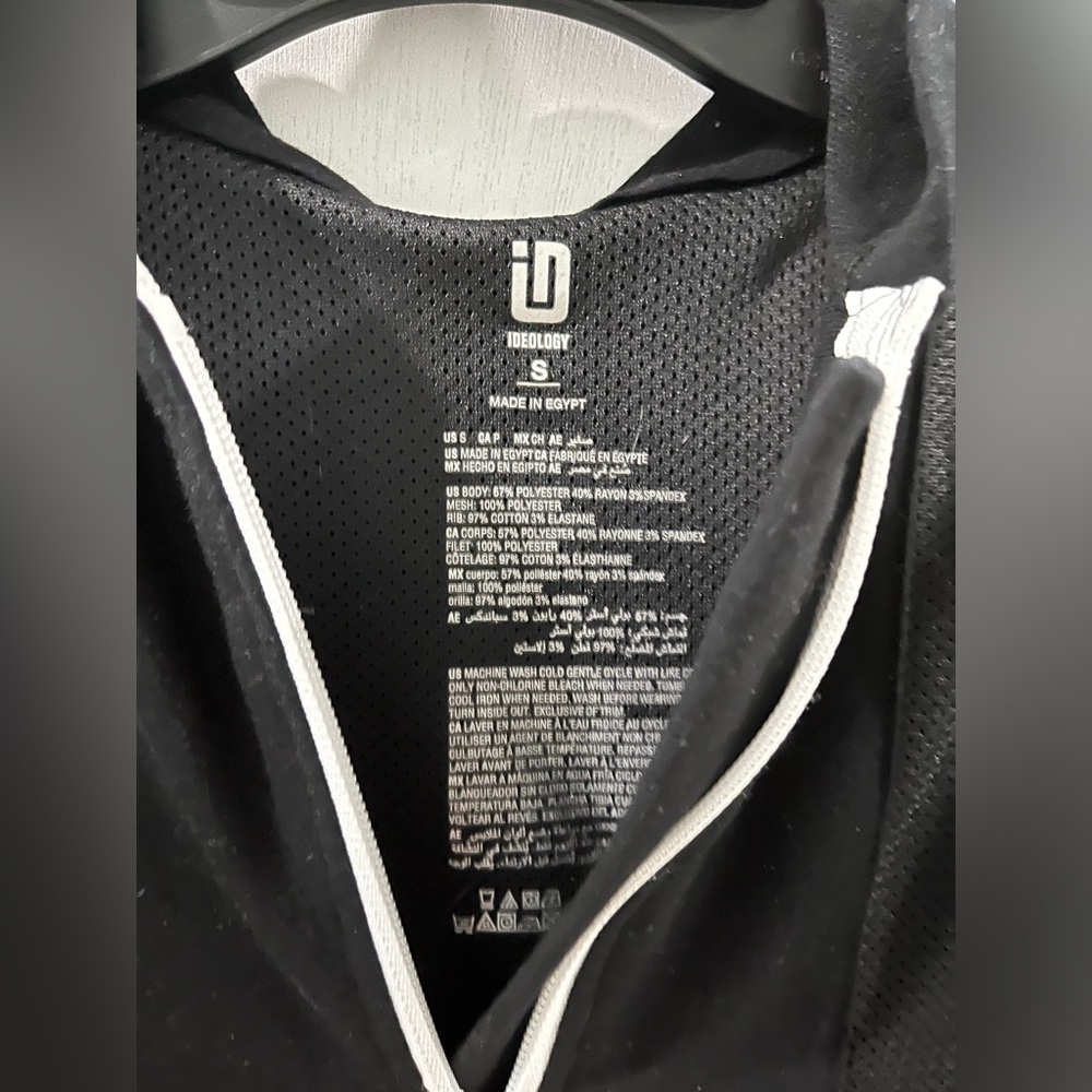 Ideology Black Zip-Up Hoodie, girl’s size small, new! - Picture 2 of 6
